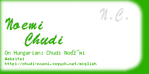 noemi chudi business card